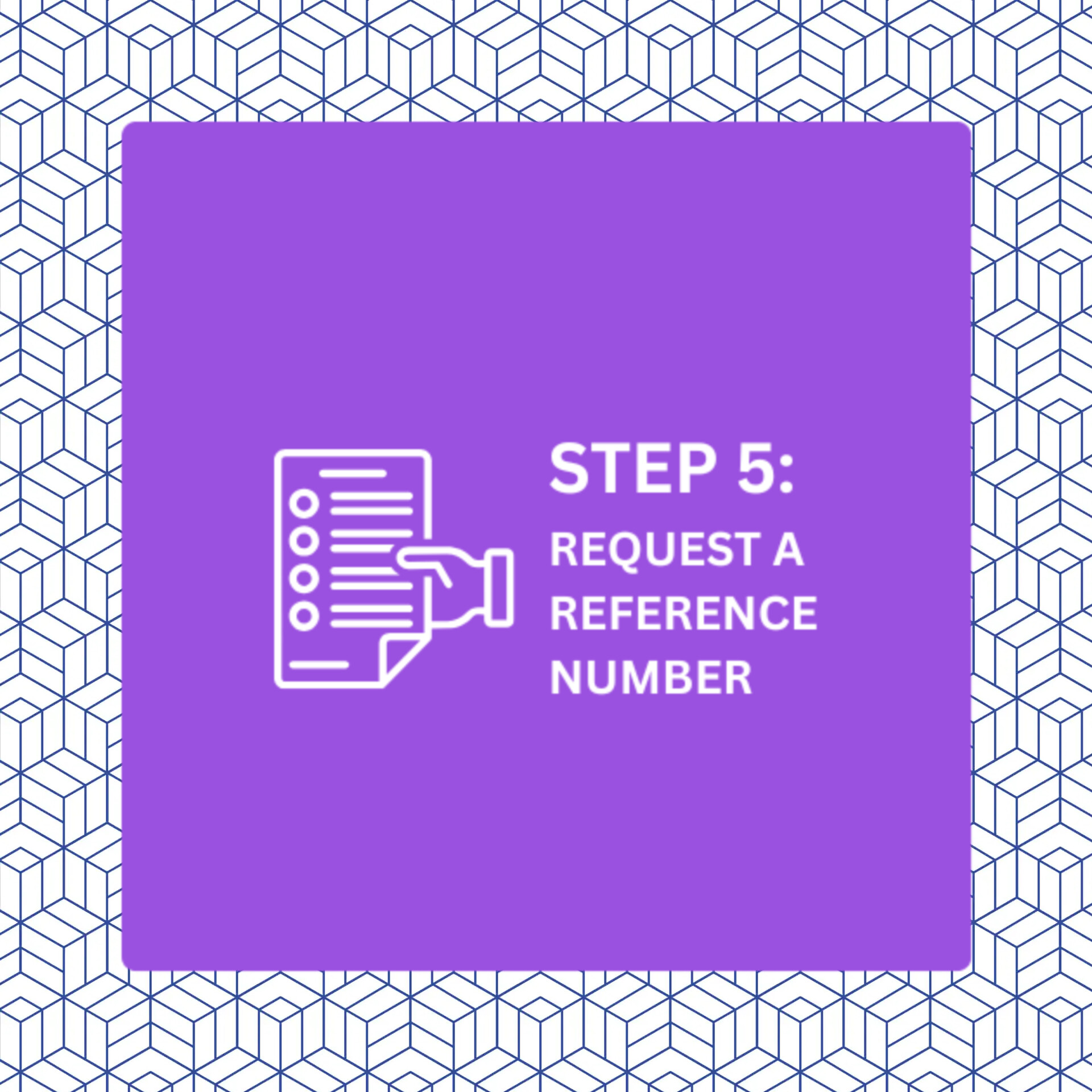 Request A Reference Number